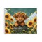 Stupell Industries Cute Happy Highland Cow Wall Plaque, design by Momart